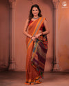 JESAAL - Artisanal Kutchhi Handwoven Cotton Saree with Colorful Pallu