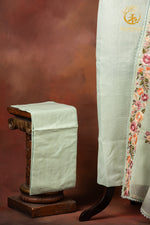 Pastel Green Kota Cotton Embroidered Suit Set
