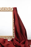 Ushraa - Deep Madder Red Ajrakh Fabric