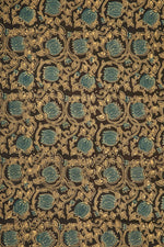 Ushraa - Lotus Floral Grace Ajrakh Fabric-Rutambhara-RUTAMBHARA