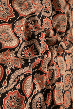 Siyahi - Ethnic Ajrakh Cotton Fabric-Rutambhara-RUTAMBHARA