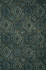 Ushraa - Ajrakh Heritage Medallion Cotton Fabric-Rutambhara-RUTAMBHARA