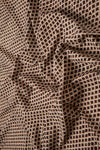 Ushraa - Beige Ajrakh Fabric With Floral Motif