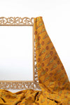 Ushraa - Marigold Bloom Ajrakh Cotton Fabric