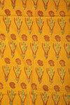 Ushraa - Marigold Bloom Ajrakh Cotton Fabric