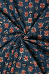 Ushraa - Lotus Charm Ajrakh Cotton Fabric