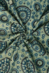 USHRAA - AJRAKH COTTON FABRIC WITH SYMMETRICAL PATTERN