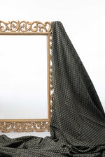 Ushraa - Midnight Bloom – Ajrakh Hand Block Print Cotton Fabric-Rutambhara-RUTAMBHARA