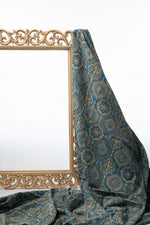 Siyahi - Ethnic Ajrakh Cotton Fabric-Rutambhara-RUTAMBHARA