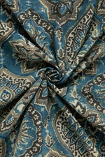 Siyahi - Ethnic Ajrakh Cotton Fabric-Rutambhara-RUTAMBHARA