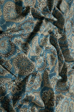 Siyahi - Ethnic Ajrakh Cotton Fabric-Rutambhara-RUTAMBHARA