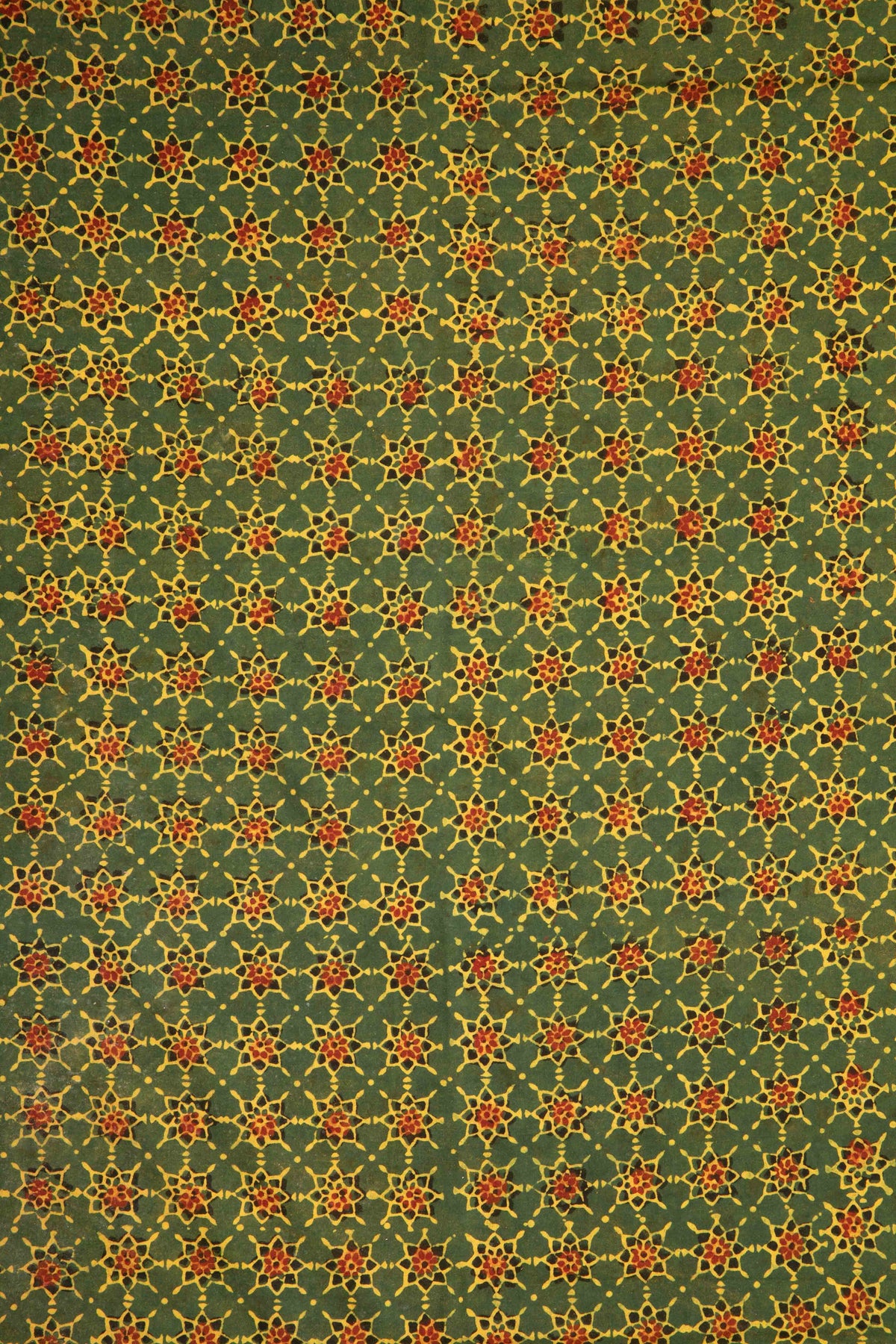 Siyahi - Starry Dusk Ajrakh Cotton Fabric