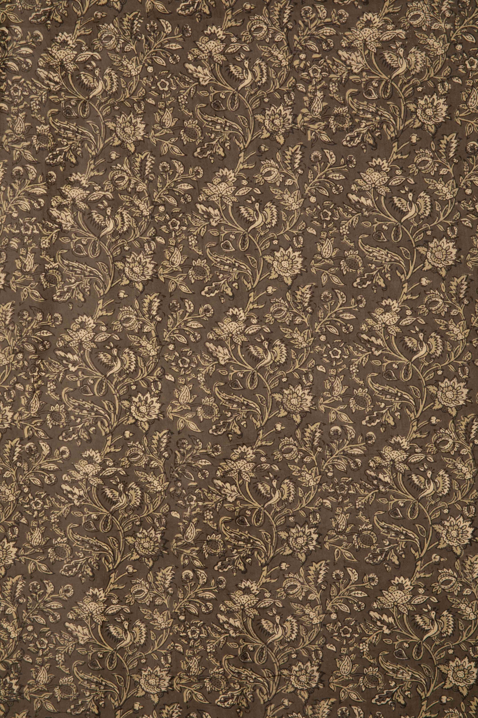 Ushraa - Elegant Ajrakh Hand Block Print Cotton Fabric-Rutambhara-RUTAMBHARA