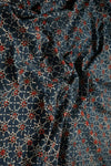 Ushraa - Classic Ajrakh Star Motif Cotton Fabric