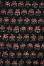 Siyahi - Vintage Floral Charm Dabu Fabric-Rutambhara-RUTAMBHARA