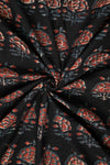 Siyahi - Vintage Floral Charm Dabu Fabric
