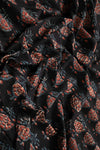 Siyahi - Vintage Floral Charm Dabu Fabric