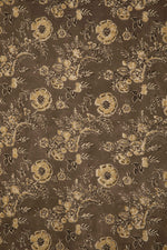 Siyahi - Rustic Bloom Sanganeri Dabu Fabric-Rutambhara-RUTAMBHARA
