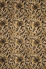 Siyahi - Rustic Bloom Sanganeri Dabu Fabric-Rutambhara-RUTAMBHARA