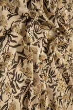 Siyahi - Earthy Floral Vine Fabric-Rutambhara-RUTAMBHARA