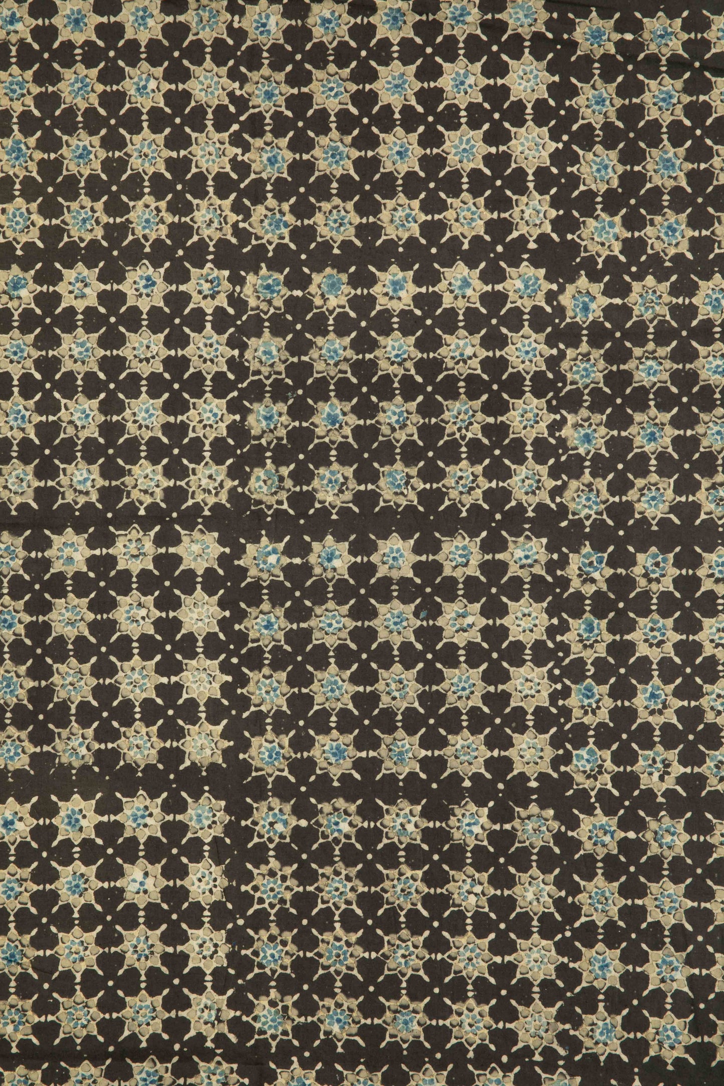Siyahi - Starry Dusk Ajrakh Cotton Fabric