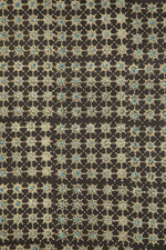 Siyahi - Starry Dusk Ajrakh Cotton Fabric-Rutambhara-RUTAMBHARA