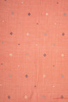 Keesha - Coral Calm Handwoven Jamdani Cotton Fabric