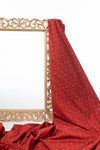 Ushraa - Ajrakh Fabric With Sophisticated Leaf Motif
