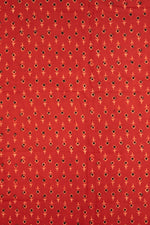 Siyahi - Rust Tribal Motif Sanganeri Dabu Fabric-Rutambhara-RUTAMBHARA