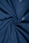 Indigo Kala Cotton Two-Ply with Extra Weft