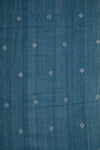 Indigo Kala Cotton with Diamond Weft Motifs