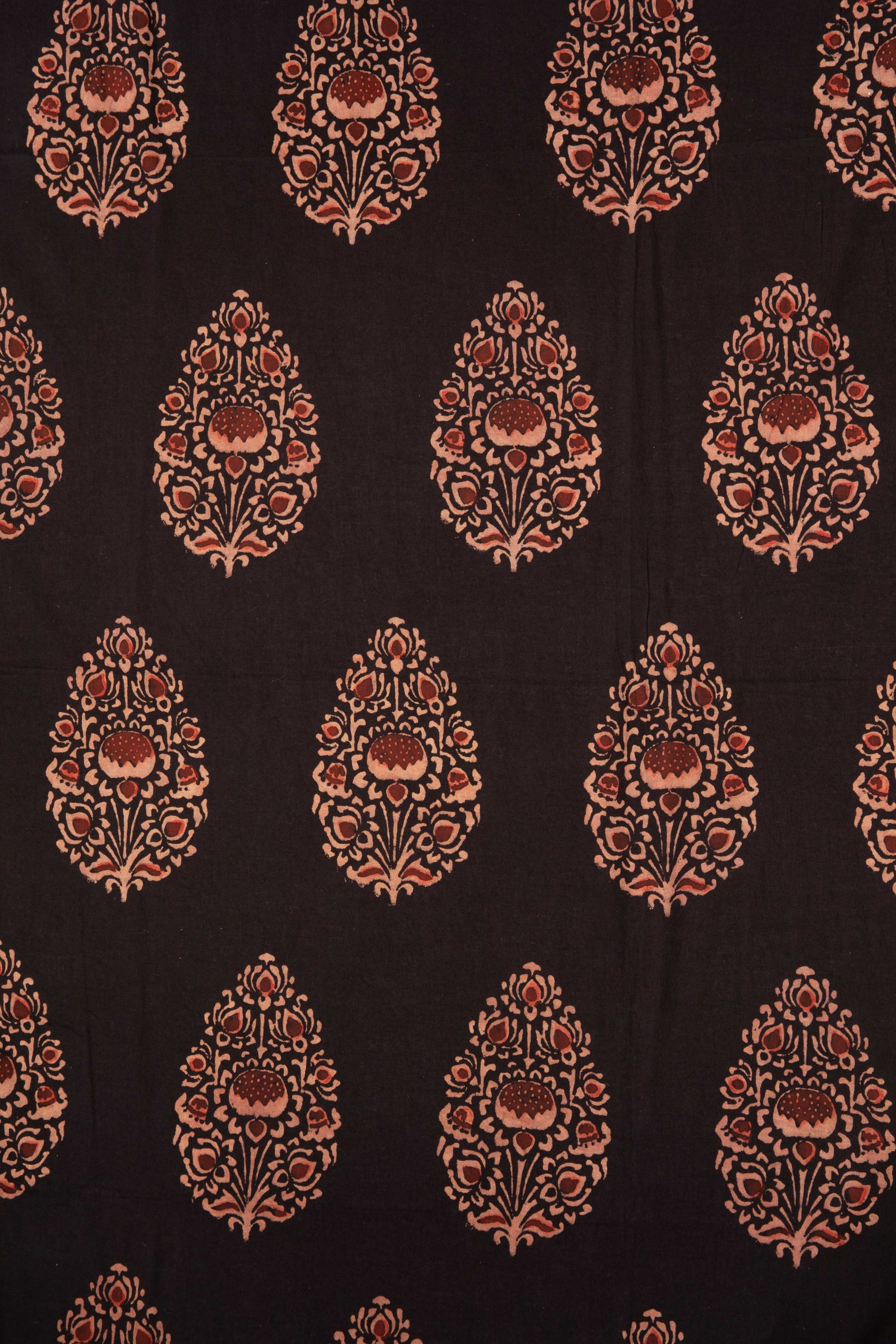 Siyahi - Black Beauty Floral Dabu Print-Rutambhara-RUTAMBHARA
