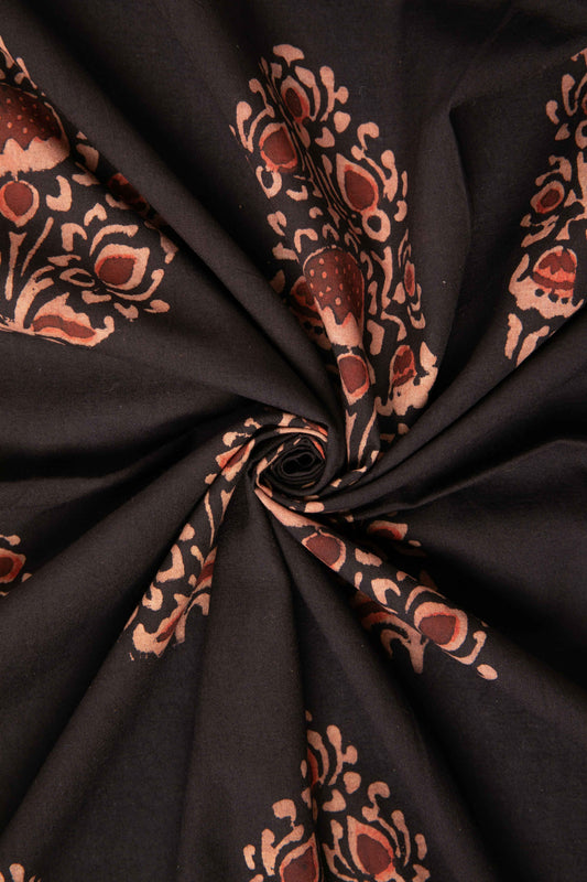 Siyahi - Black Beauty Floral Dabu Print
