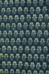 Ushraa - Classic Indigo Ajrakh Hand Block Print Cotton Fabric