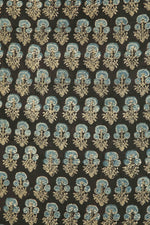 Siyahi - Rustic Charm Ajrakh Cotton Fabric-Rutambhara-RUTAMBHARA