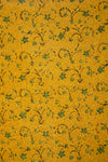 Siyahi - Contemporary Ajrakh Floral Vine Print Cotton Fabric