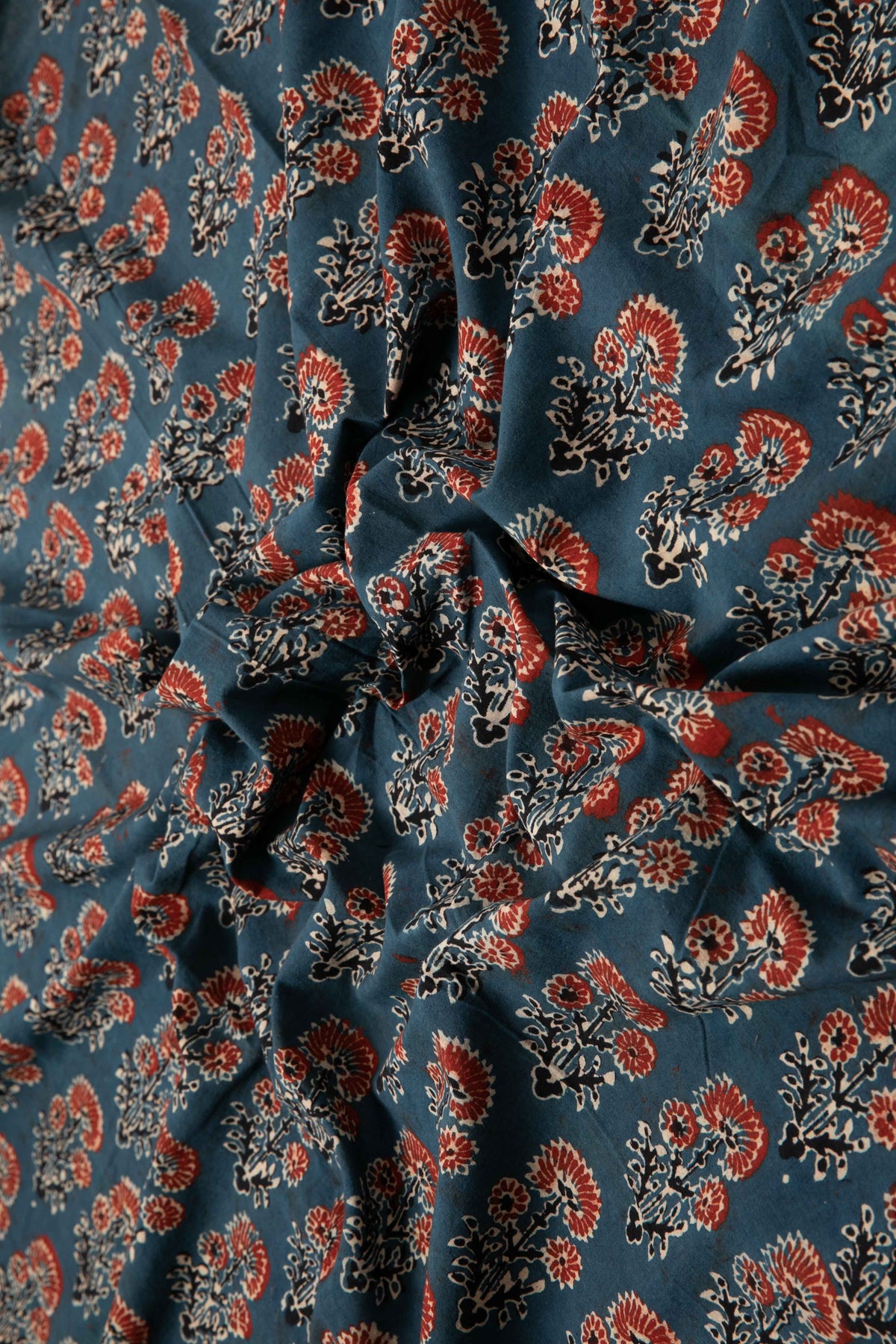 Siyahi - Rustic Charm Ajrakh Cotton Fabric