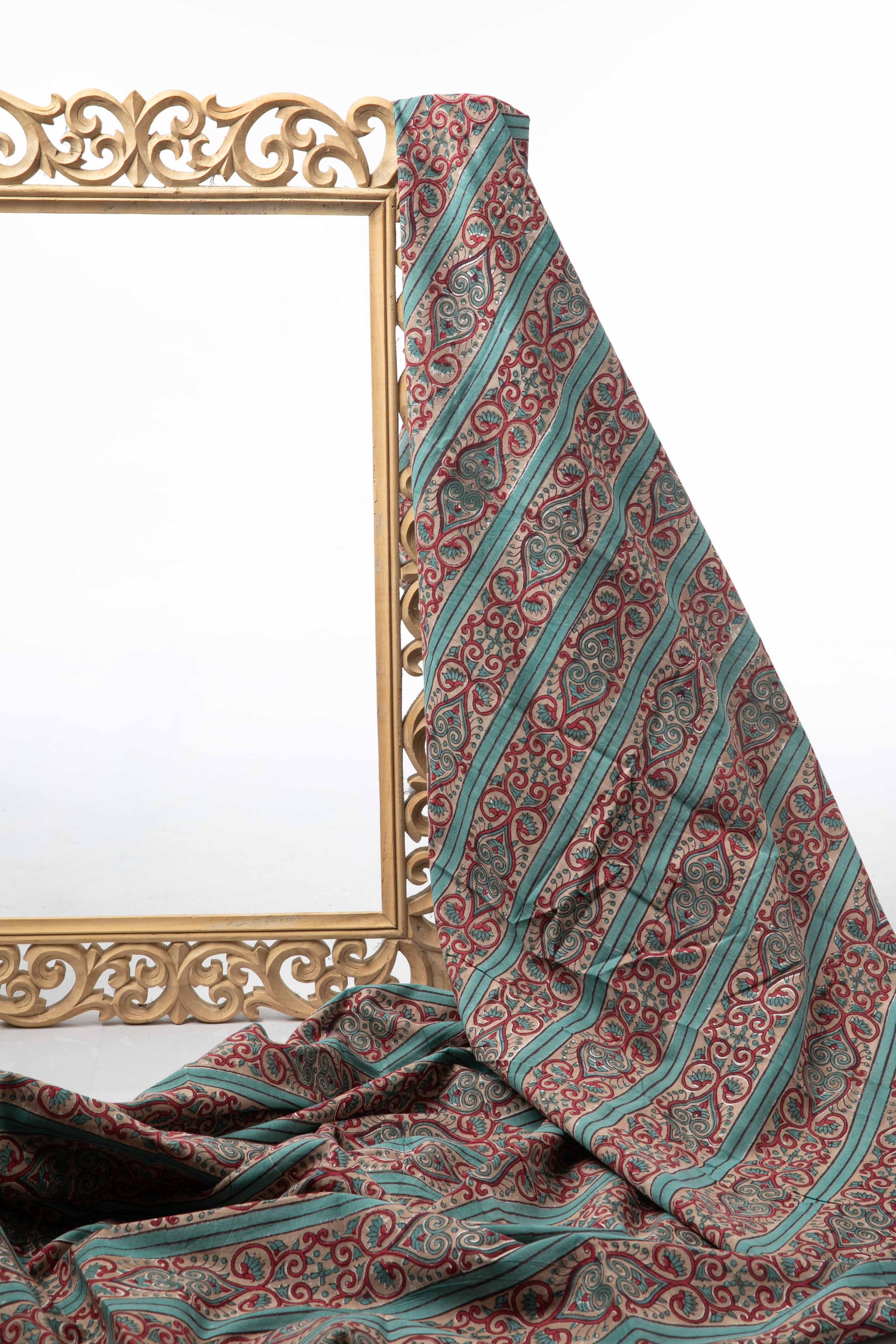 Siyahi - Ethnic Royal Vines Fabric-Rutambhara-RUTAMBHARA