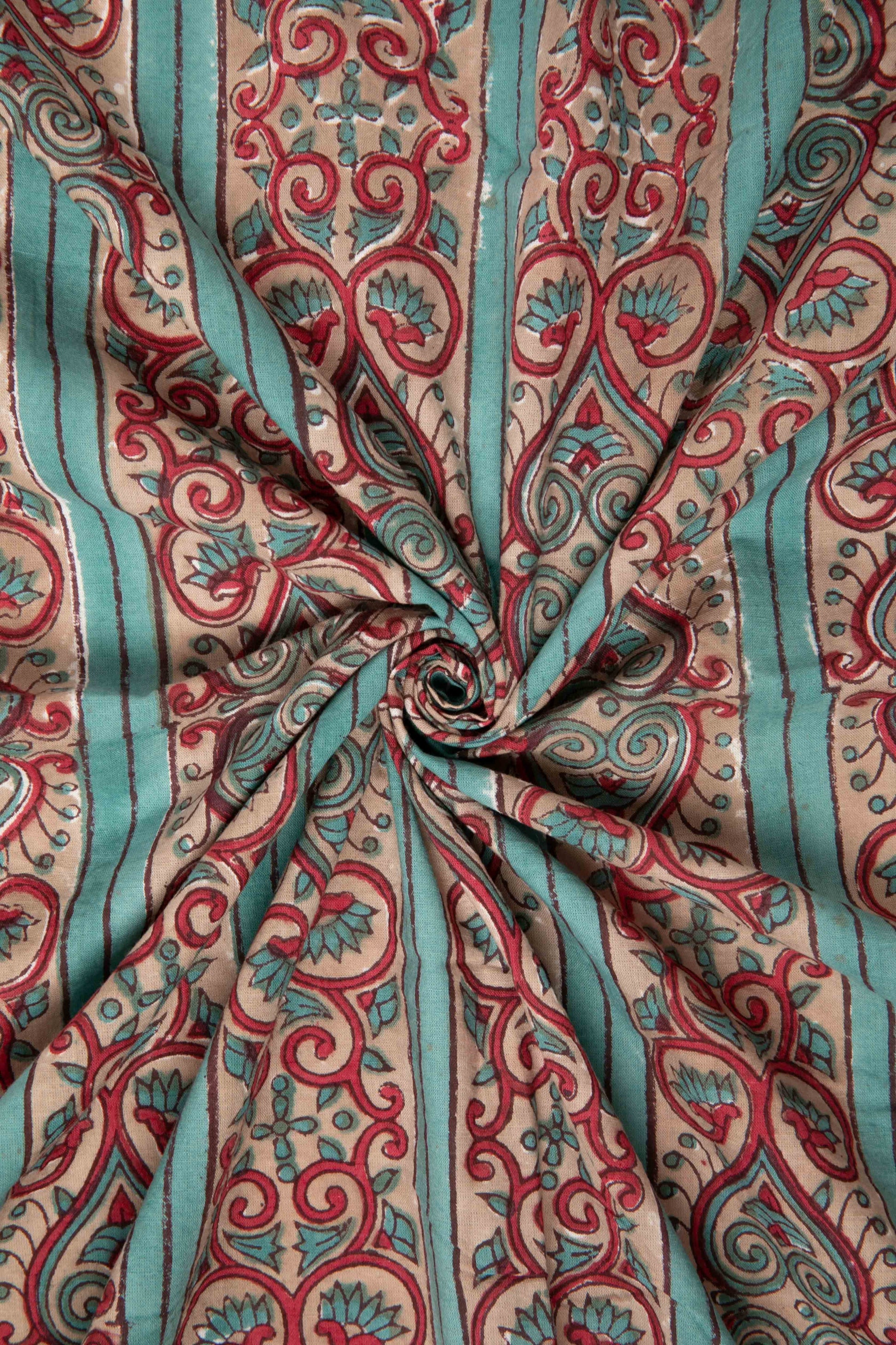 Siyahi - Ethnic Royal Vines Fabric-Rutambhara-RUTAMBHARA
