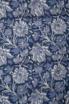 Siyahi - Midnight Bloom – Sanganeri Hand Block Print Fabric