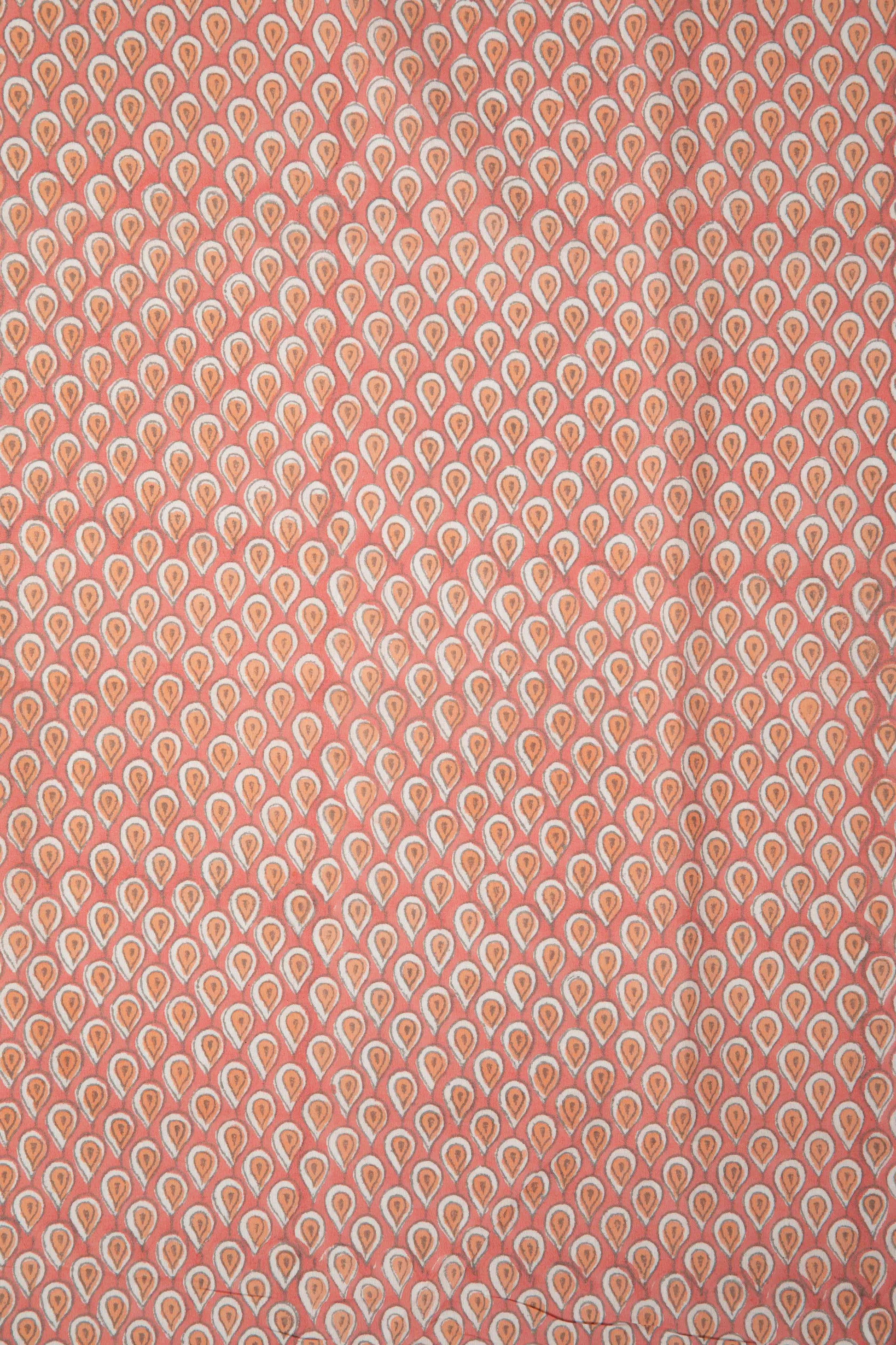 Siyahi - Elegance Blush Pink Cotton Fabric-Rutambhara-RUTAMBHARA