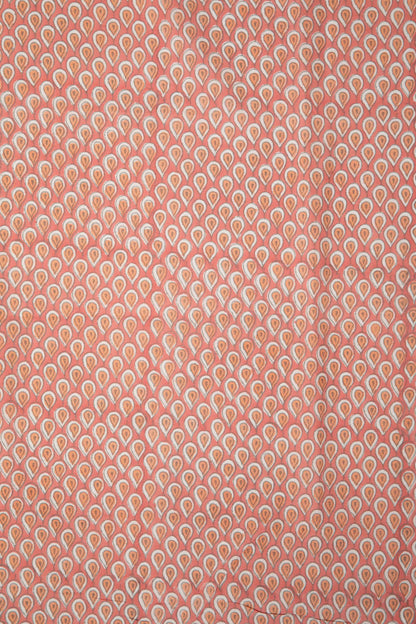 Siyahi - Elegance Blush Pink Cotton Fabric-Rutambhara-RUTAMBHARA