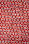 Siyahi - Heritage Bloom – Handprinted Sanganeri Cotton Fabric