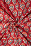 Siyahi - Heritage Bloom – Handprinted Sanganeri Cotton Fabric