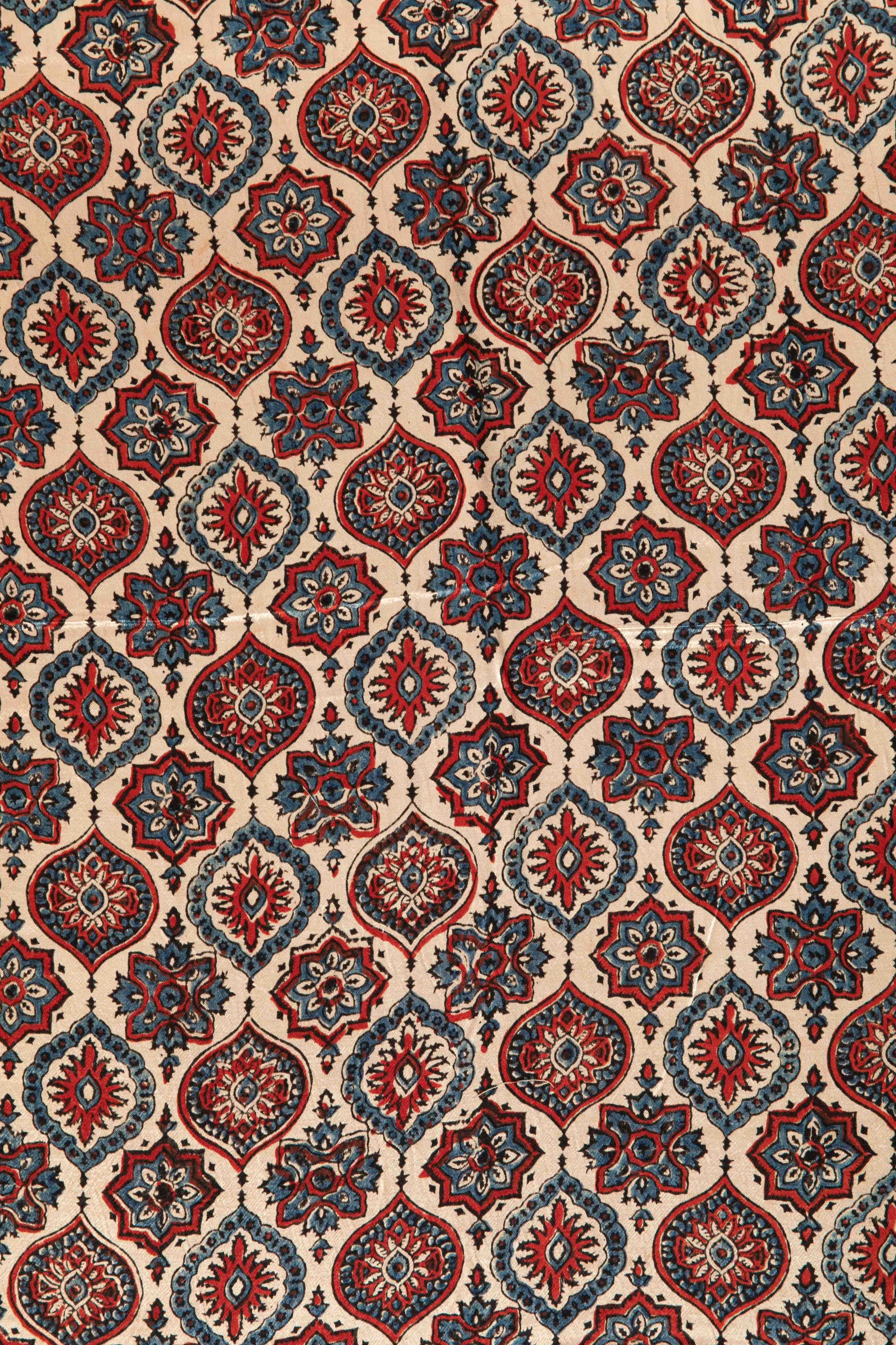 Ushraa-Majestic Mashru Ajrakh Elegance-Rutambhara-RUTAMBHARA