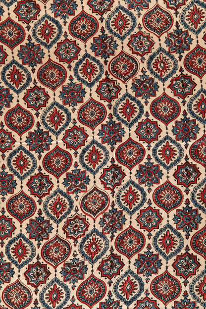 Ushraa-Majestic Mashru Ajrakh Elegance-Rutambhara-RUTAMBHARA