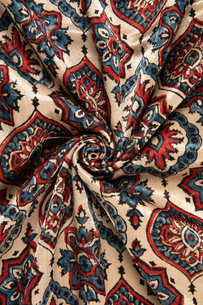 Ushraa-Majestic Mashru Ajrakh Elegance-Rutambhara-RUTAMBHARA