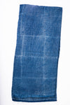 Royal Indigo Striped Gaji Silk Fabric