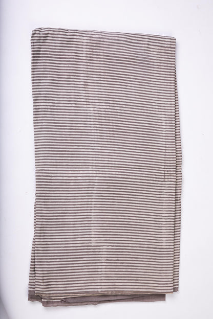 Elegant Handcrafted Striped Gaji Silk Fabric-Rutambhara-RUTAMBHARA