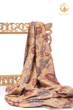Nzurii | Sunwashed Ochre & Madder – Srikalahasti Kalamkari Cotton Fabric